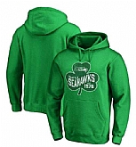 Men's Seattle Seahawks Pro Line by Fanatics Branded St. Patrick's Day Paddy's Pride Pullover Hoodie Kelly Green FengYun,baseball caps,new era cap wholesale,wholesale hats